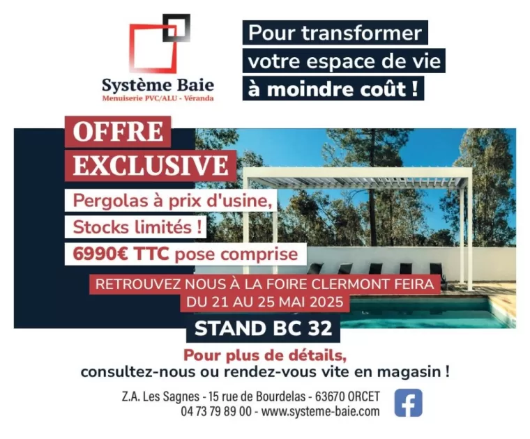 Grande Promo sur les Pergolas Bioclimatique chez SYSTEME BAIE…Qu'on ce le dise..., Clermont-Ferrand, Système Baie