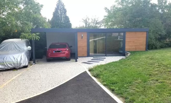 Installation de carport, Clermont-Ferrand, Système Baie