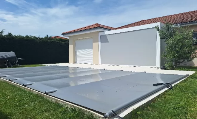 Installation d'une Pergolas Bioclimatique, Clermont-Ferrand, Système Baie